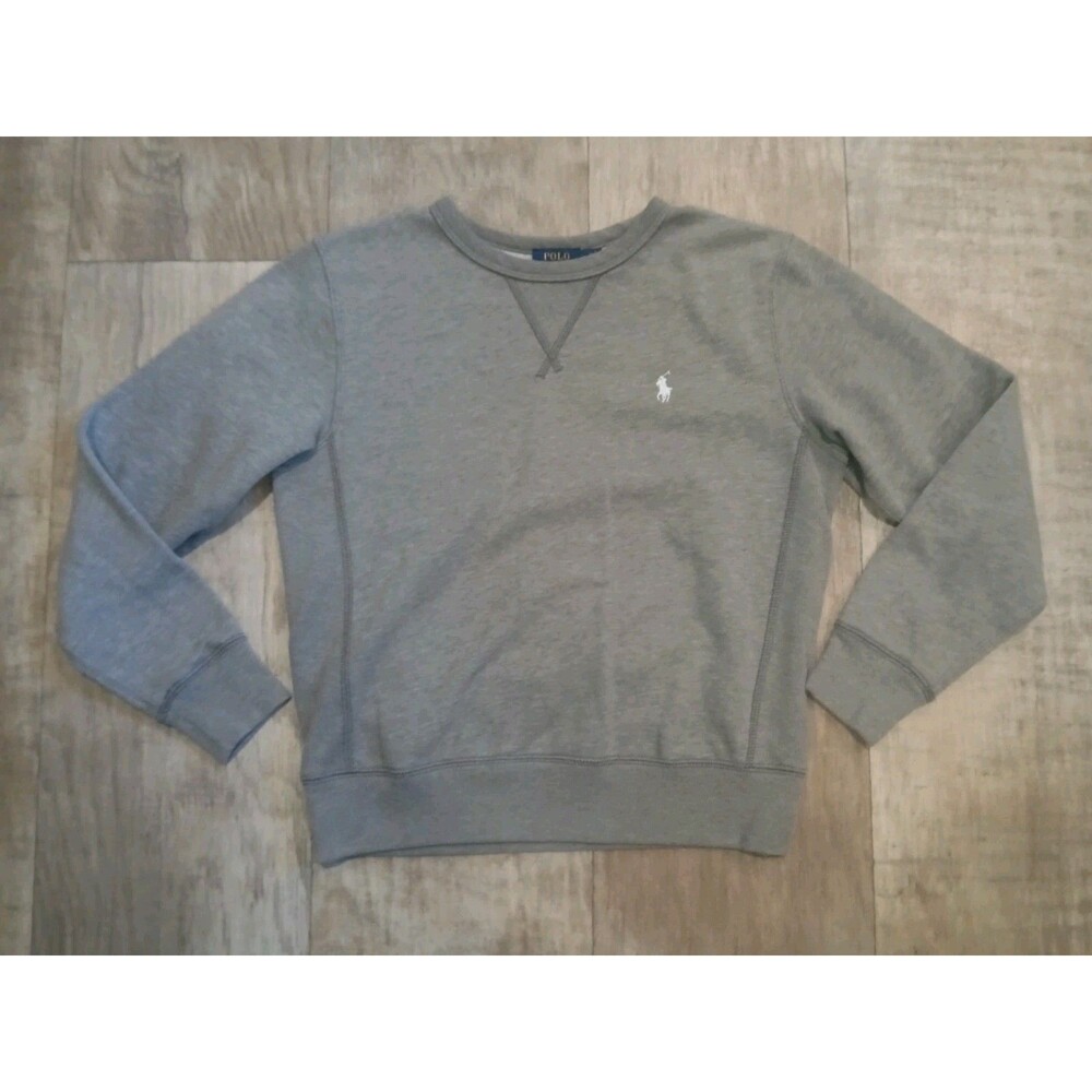 Polo Ralph Lauren Gray Sweat Shirt Women’s Size Medium *Tiny Ink Spot See Pics